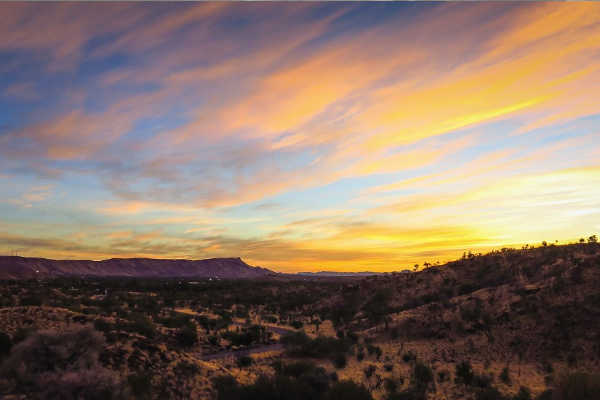Sunset at Alice Springs