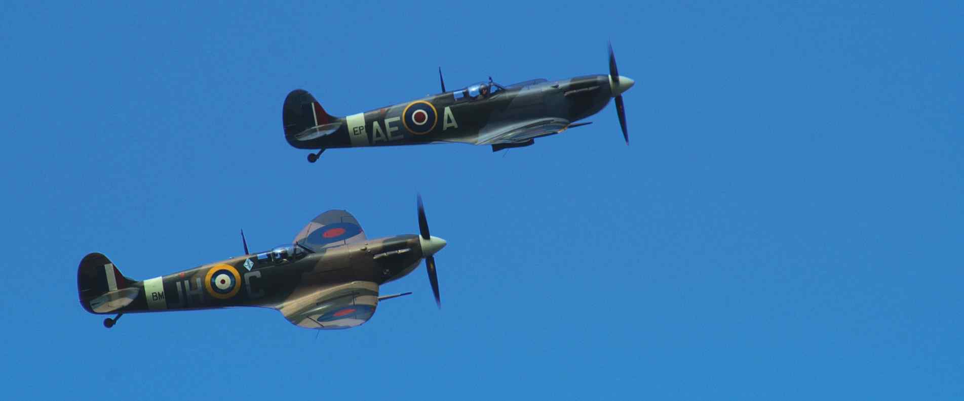 Two spitfire's in the sky